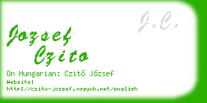 jozsef czito business card